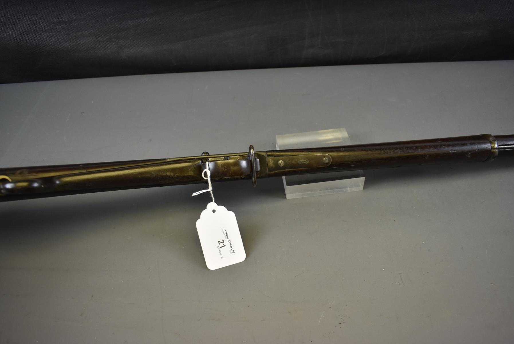 A .450 OBSOLETE CALIBRE MARTINI HENRY SERVICE RIFLE, 32.5inch sighted barrel fitted with ramp and - Image 9 of 18