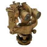 TROUGHTON & SIMMS BRONZE ILLUMINATED DECK BINOCULARS, the bronzed body stamped with the