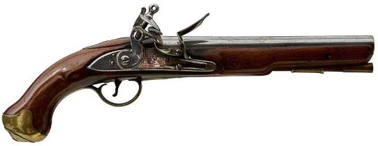 A .650 CALIBRE FLINTLOCK LIGHT DRAGOON SERVICE PISTOL,