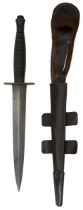 A CLEAN WILLIAM RODGERS THIRD PATTERN COMMANDO KNIFE OR DAGGER,