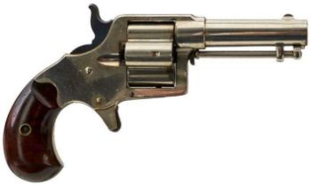 A .41 CALIBRE RIMFIRE FOUR-SHOT COLT HOUSE MODEL OR CLOVER LEAF REVOLVER,