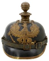 A PRUSSIAN OTHER RANKS ARTILLERY PICKELHAUBE,