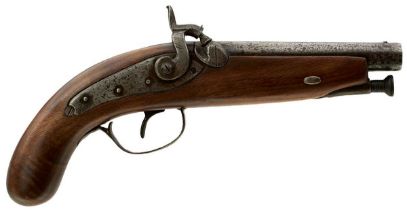 A .650 CALIBRE PERCUSSION SERVICE OR LIVERY PISTOL,