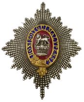 AN 1871 PATTERN OFFICER'S HELMET PLATE TO THE KING'S DRAGOON GUARDS,