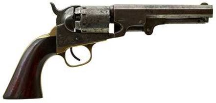 A .36 CALIBRE FIVE-SHOT PERCUSSION MANHATTAN NAVY REVOLVER,