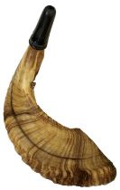 AN UNUSUAL VICTORIAN SCOTTISH POWDER HORN,