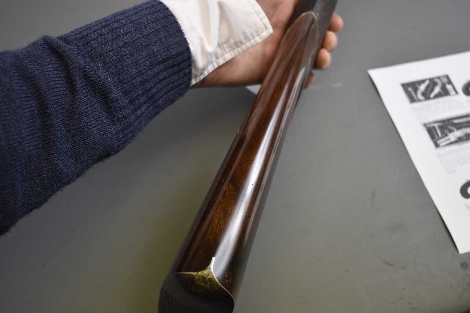 A .650 CALIBRE PERCUSSION OFFICER'S PISTOL CARBINE WITH SHOULDER STOCK, - Image 7 of 14