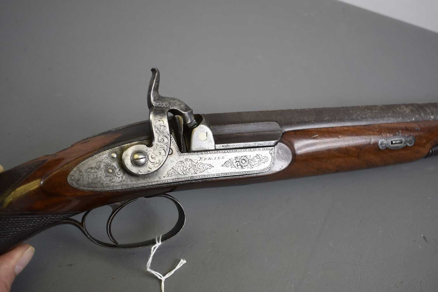 A .650 CALIBRE PERCUSSION OFFICER'S PISTOL CARBINE WITH SHOULDER STOCK, - Image 13 of 14