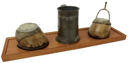 A CRIMEAN WAR DESK SET,