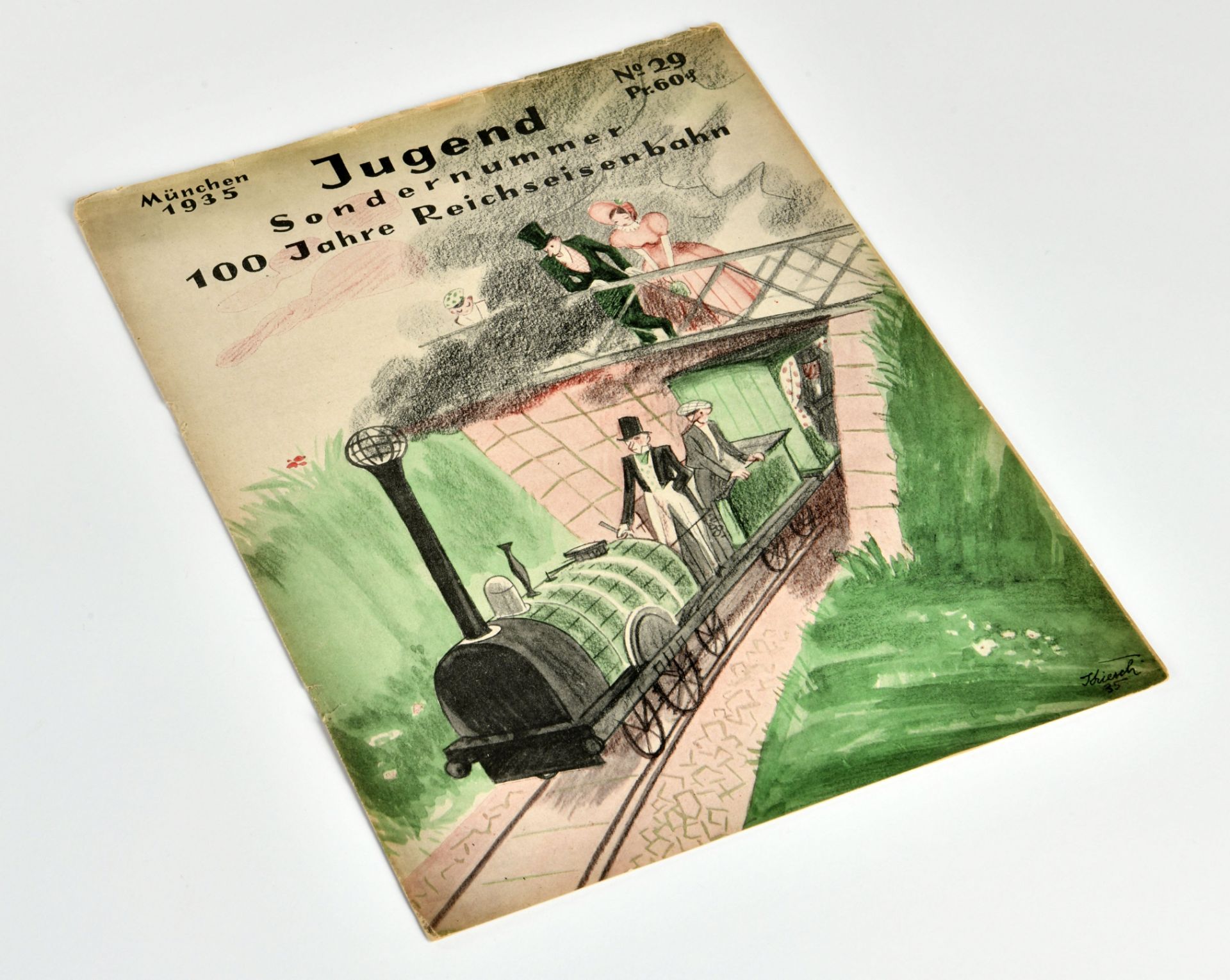 Catalog "100 Jahre Reichseisenbahn", Muncih 1935, traces of age