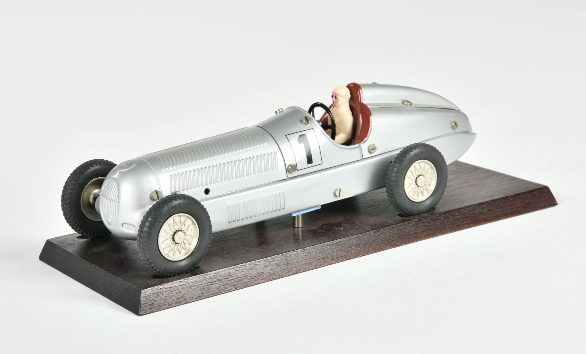 Märklin, Mercedes racing car on wooden plate, replica, C 1