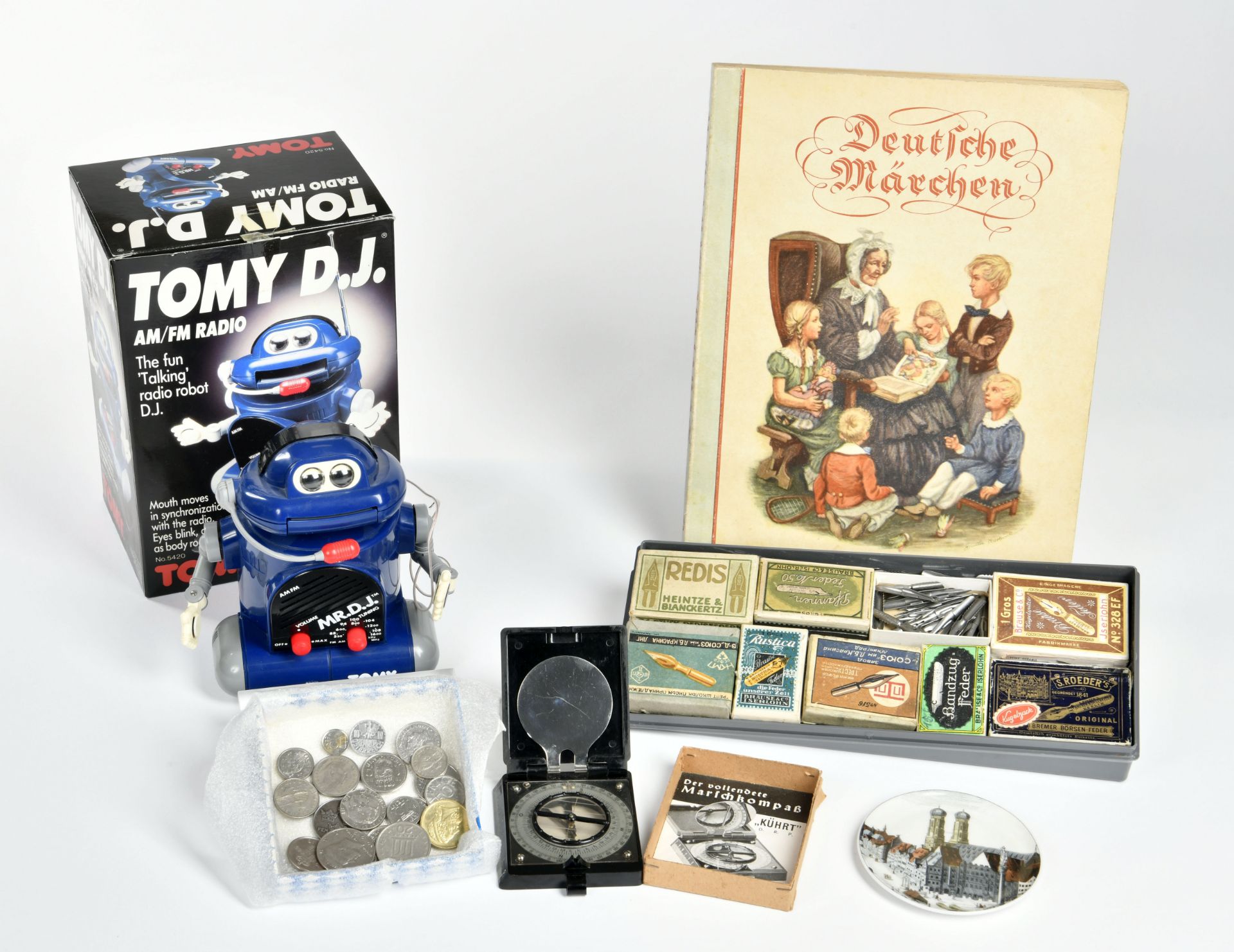 Bundle disks, coins, robot, compass, treasure trove