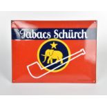 Tabacs Schürch, Emailleschild