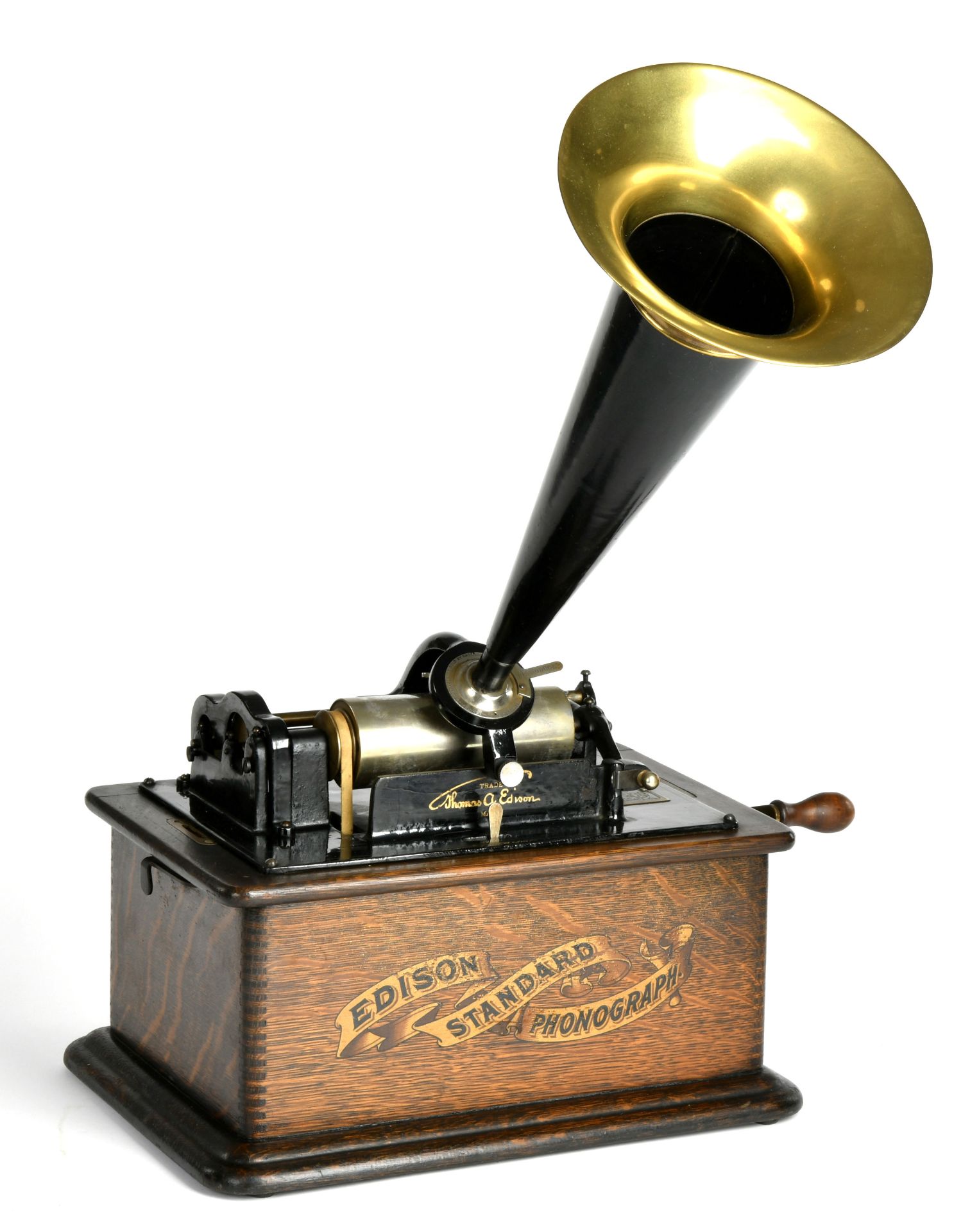 Edison, Standard phonograph, Model C, around 1915 (s 285549), funct. ok, good original conditions - Image 2 of 2