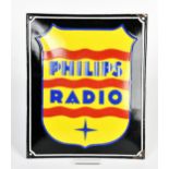 Philips Radio, Emailleschild