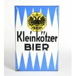 Kleinkötzer Bier, Emailleschild