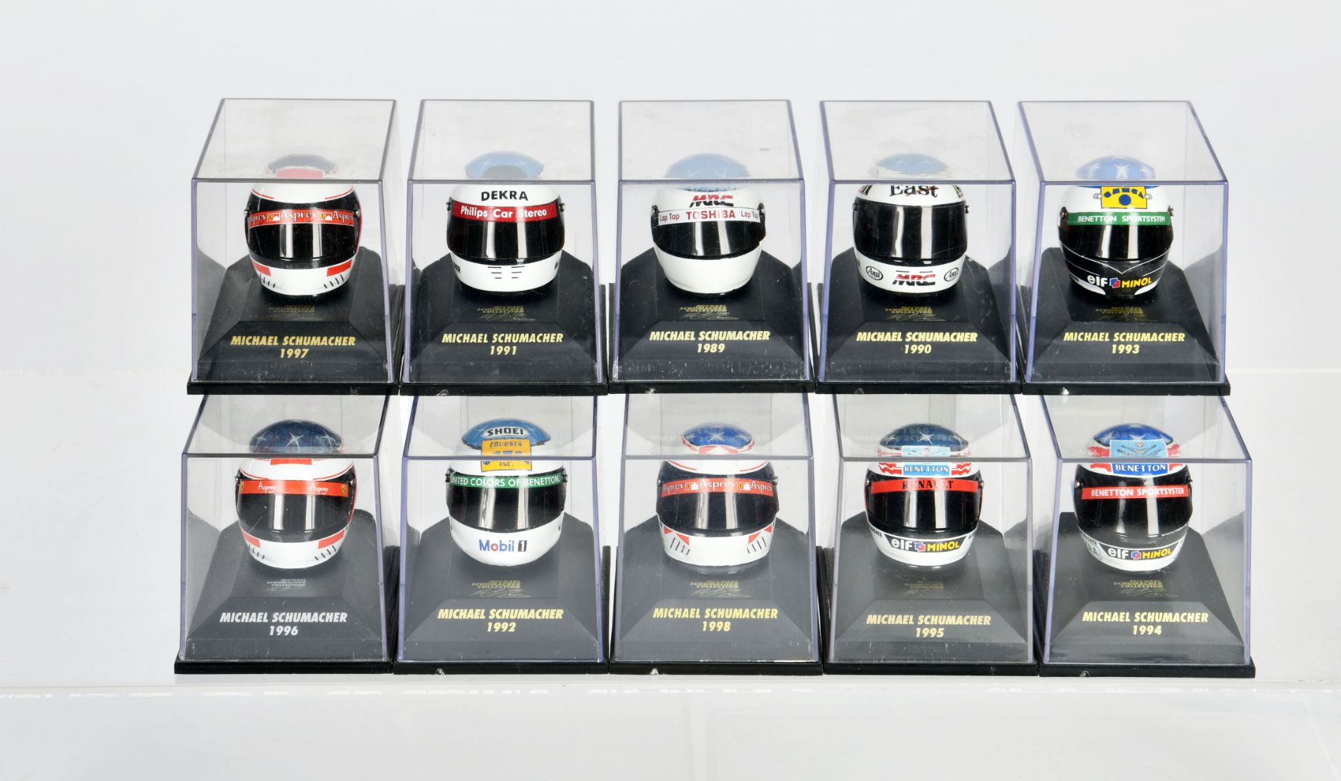 Minichamps, F1, 10 Helme