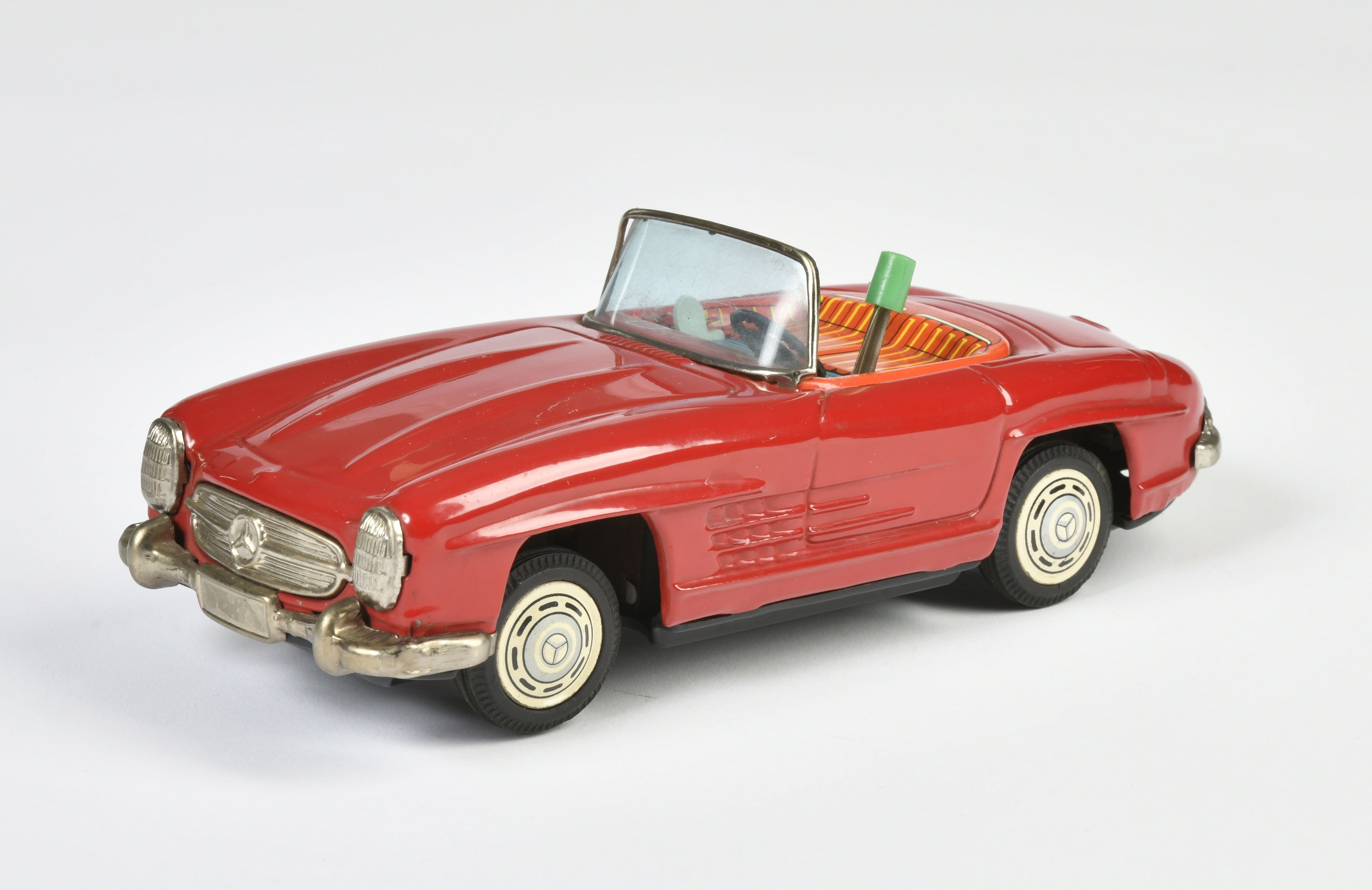 Bandai, Mercedes convertible, Japan, 21 cm, tin, function is stuck, otherwise C 2+
