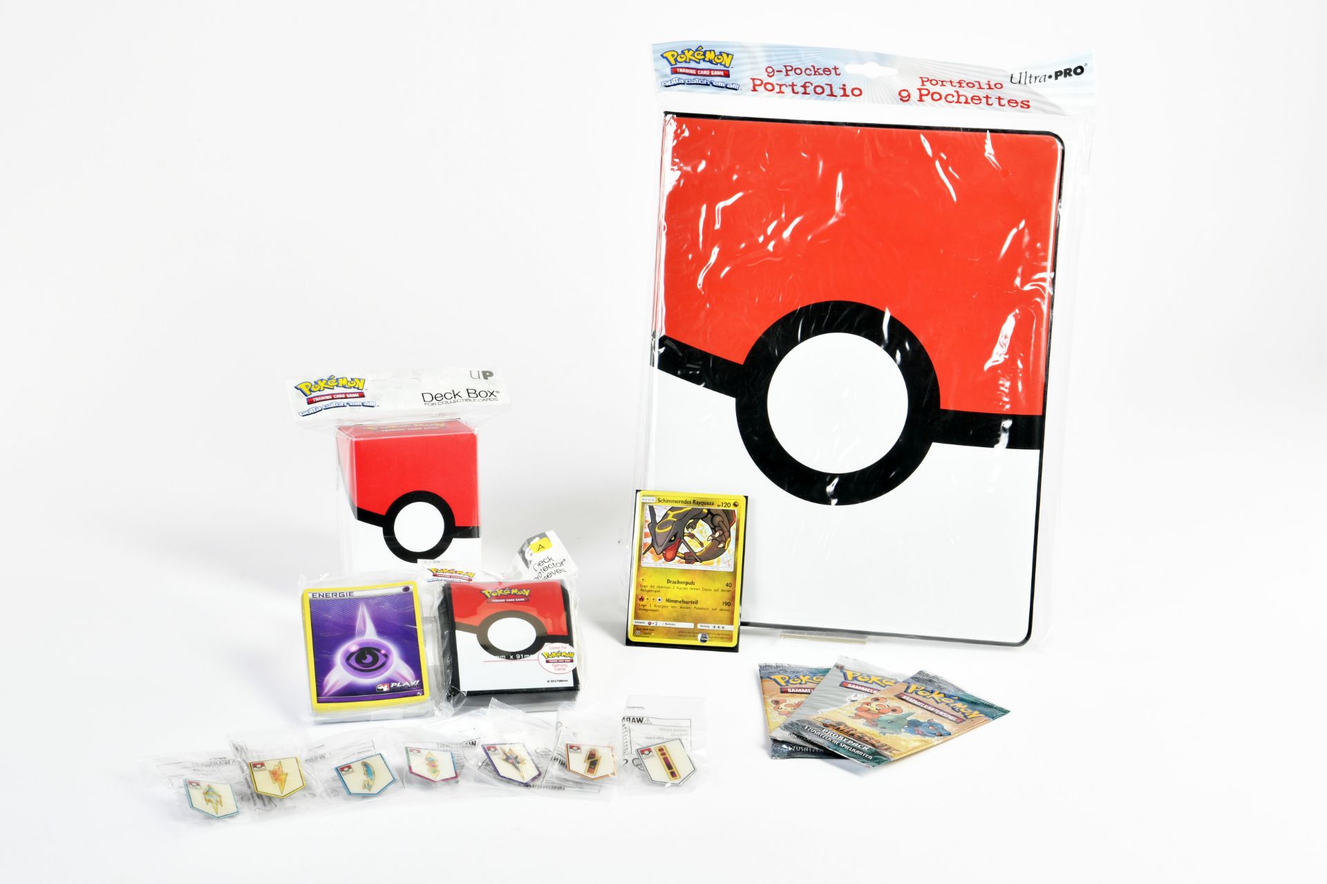 Pokemon, Konvolut Booster, Orden, Deckbox usw.