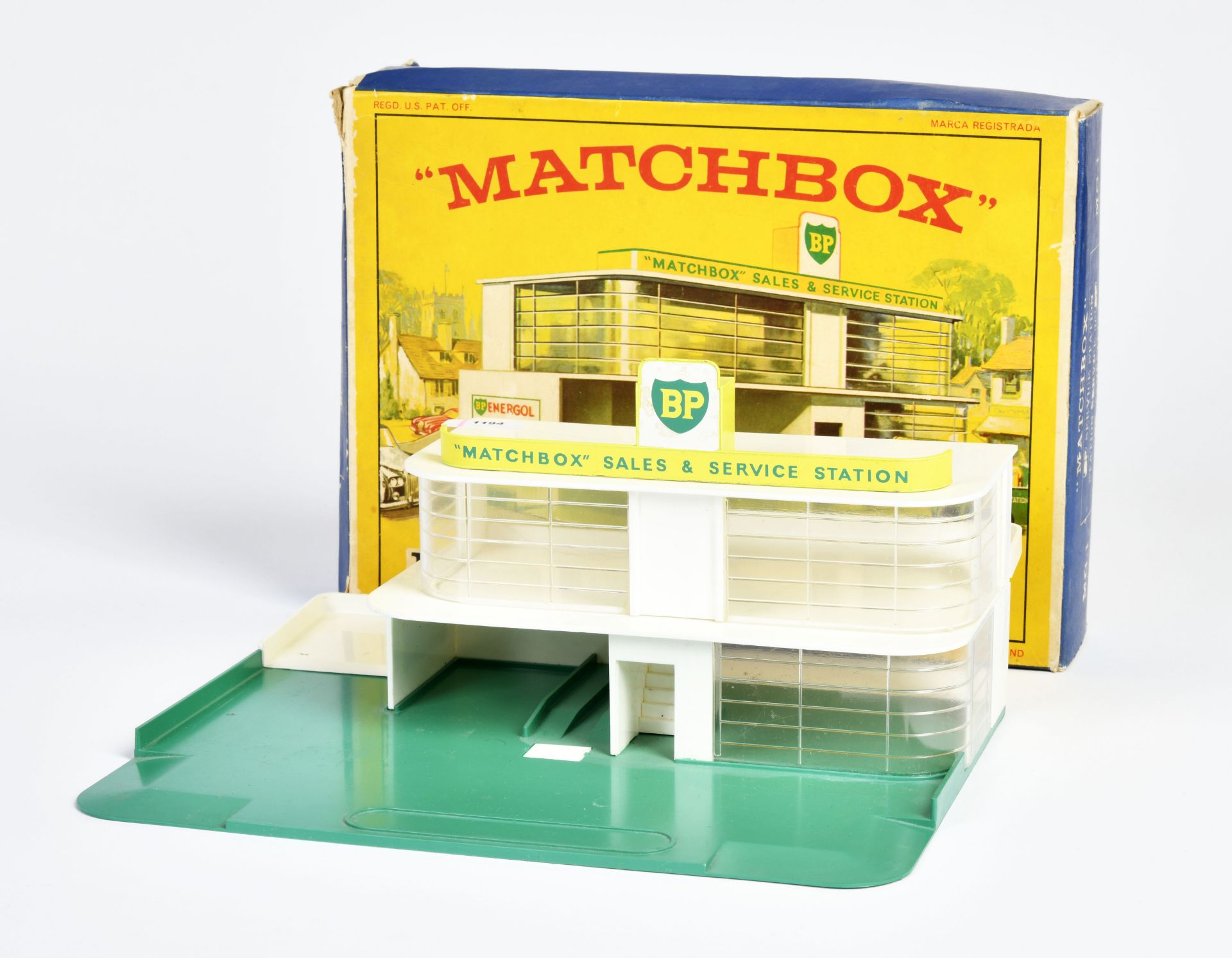 Matchbox, MG-1 BP Service Station, England, plastic, stairs fixed, C 2