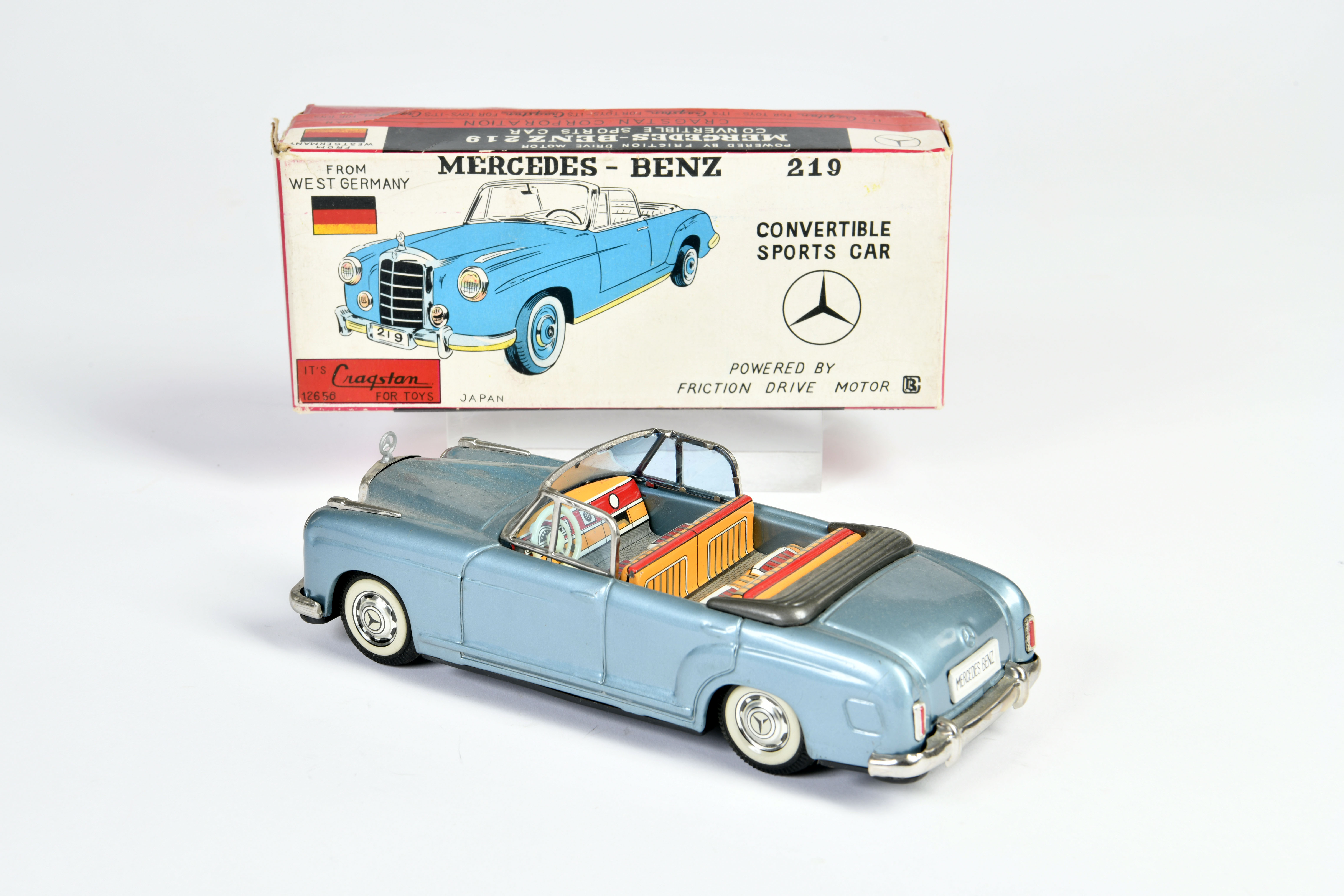 Bandai, Mercedes Benz, Japan, 20 cm, tin, friction ok, box, C 2+ - Image 2 of 3