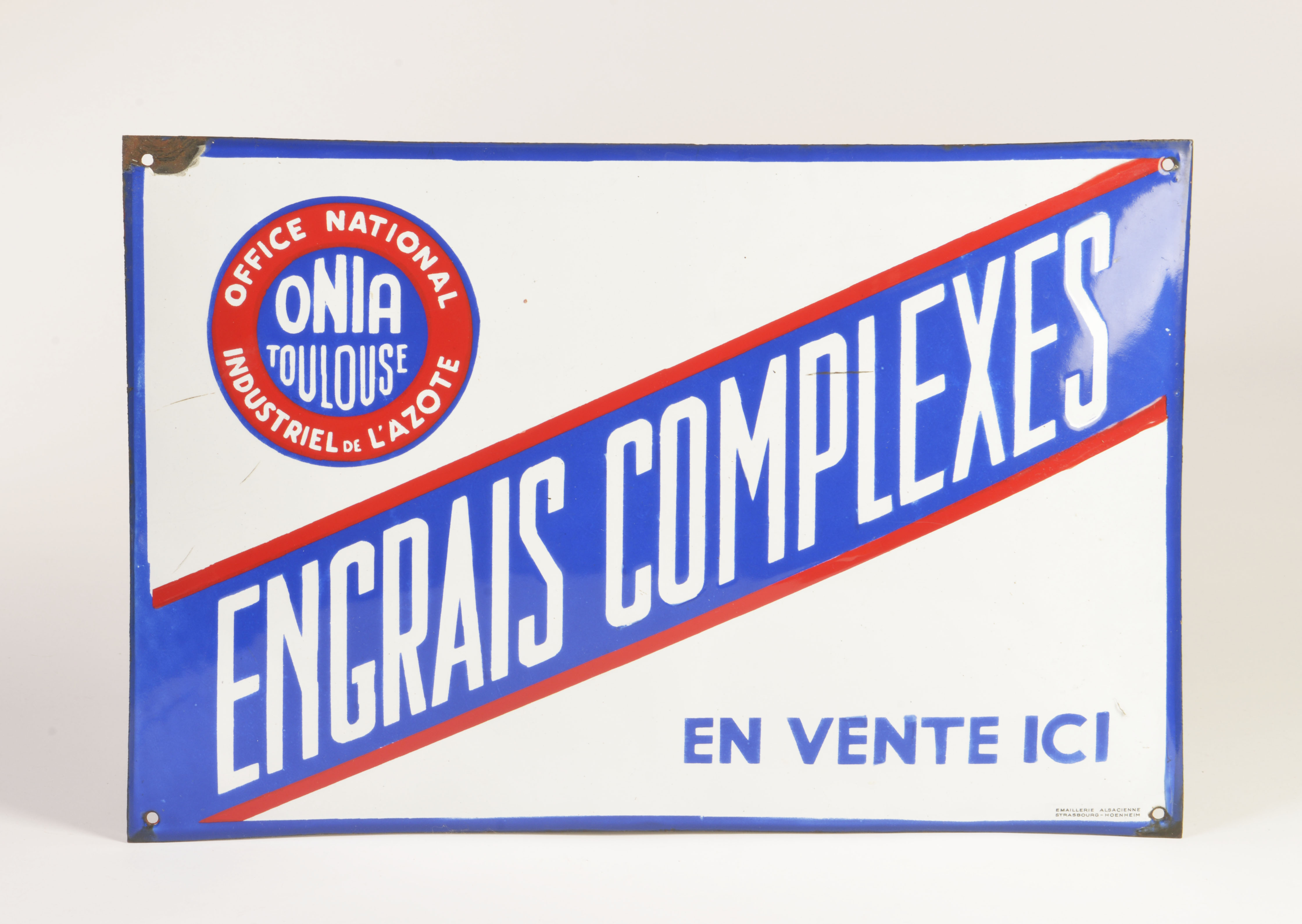 Engrais Complexes, enamel sign, 32,5 x 49 cm, convex, C 1-2