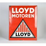 LLoyd Motoren, Emailleschild, 1950er Jahre