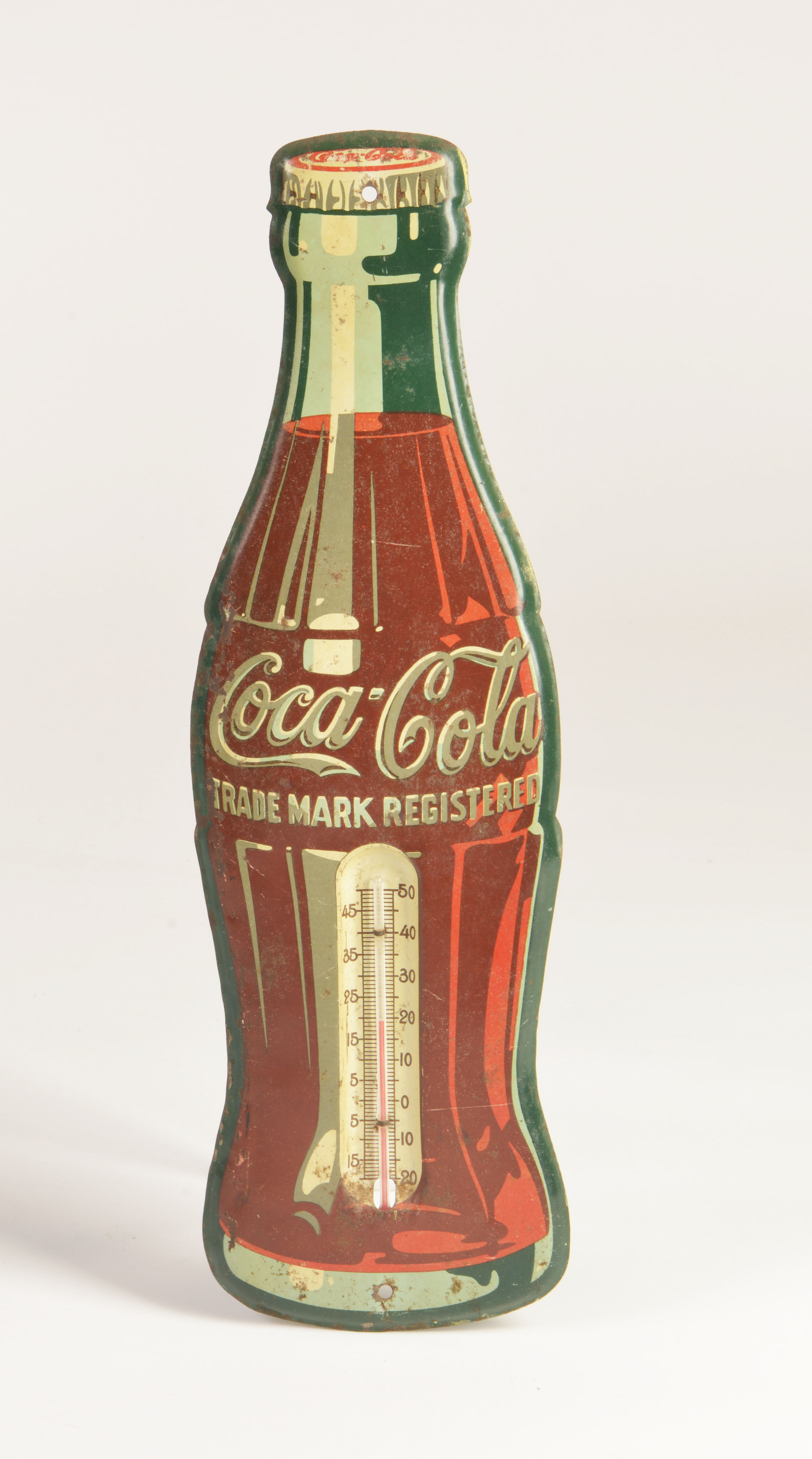 Coca Cola thermometer, around 1930, 34 x 13 cm, paint, C 3