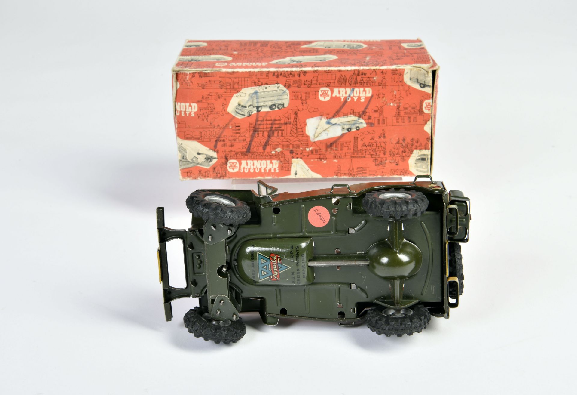 Arnold, Military Police Jeep 2500, W.-Germany, tin, cw ok, box C 2, C 1 - Image 3 of 3