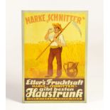 "Schnitter" Haustrunk, Blechschild