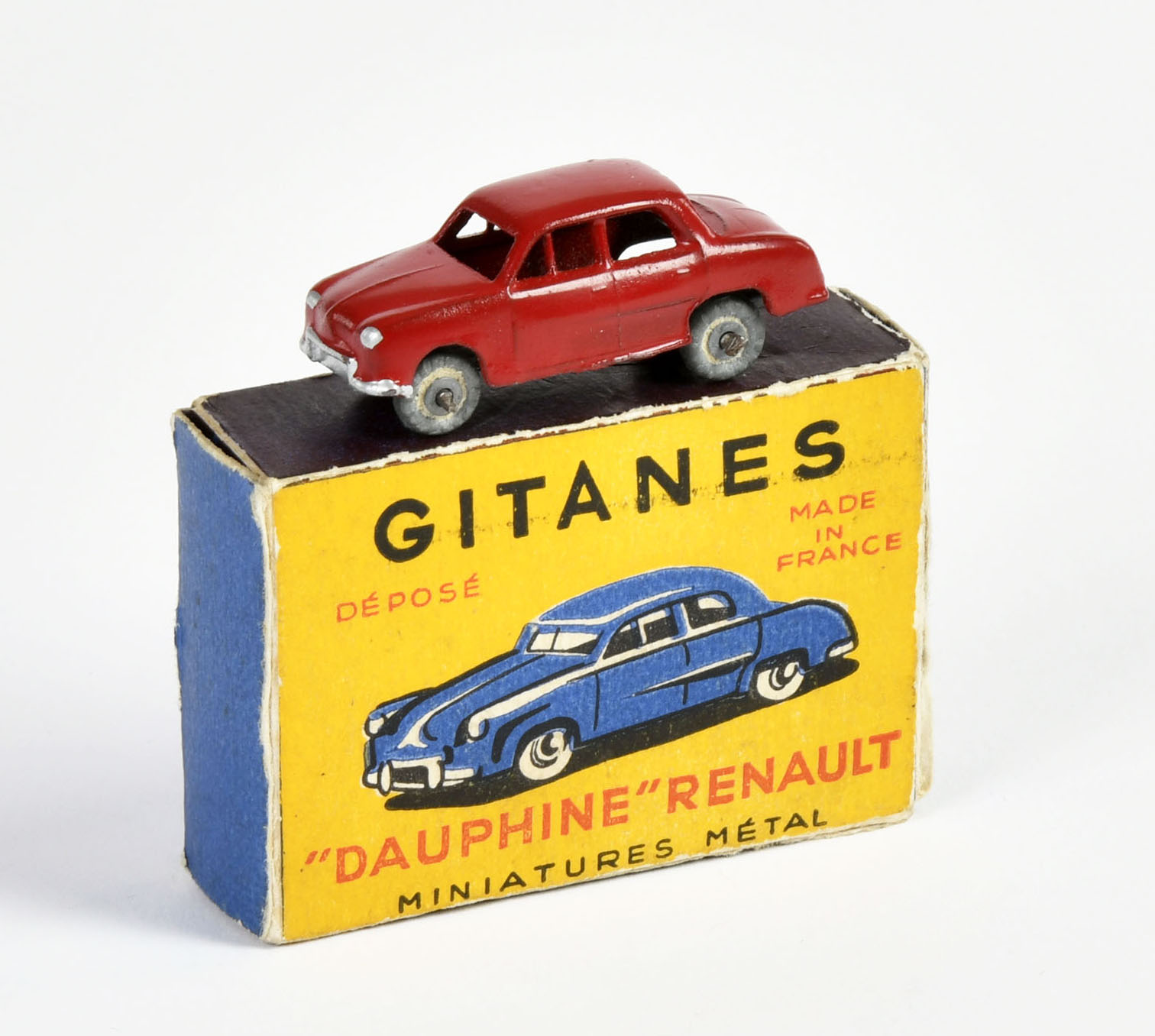 Gitanes, Renault Dauphine, France, 1:90, diecast, box, C 1-