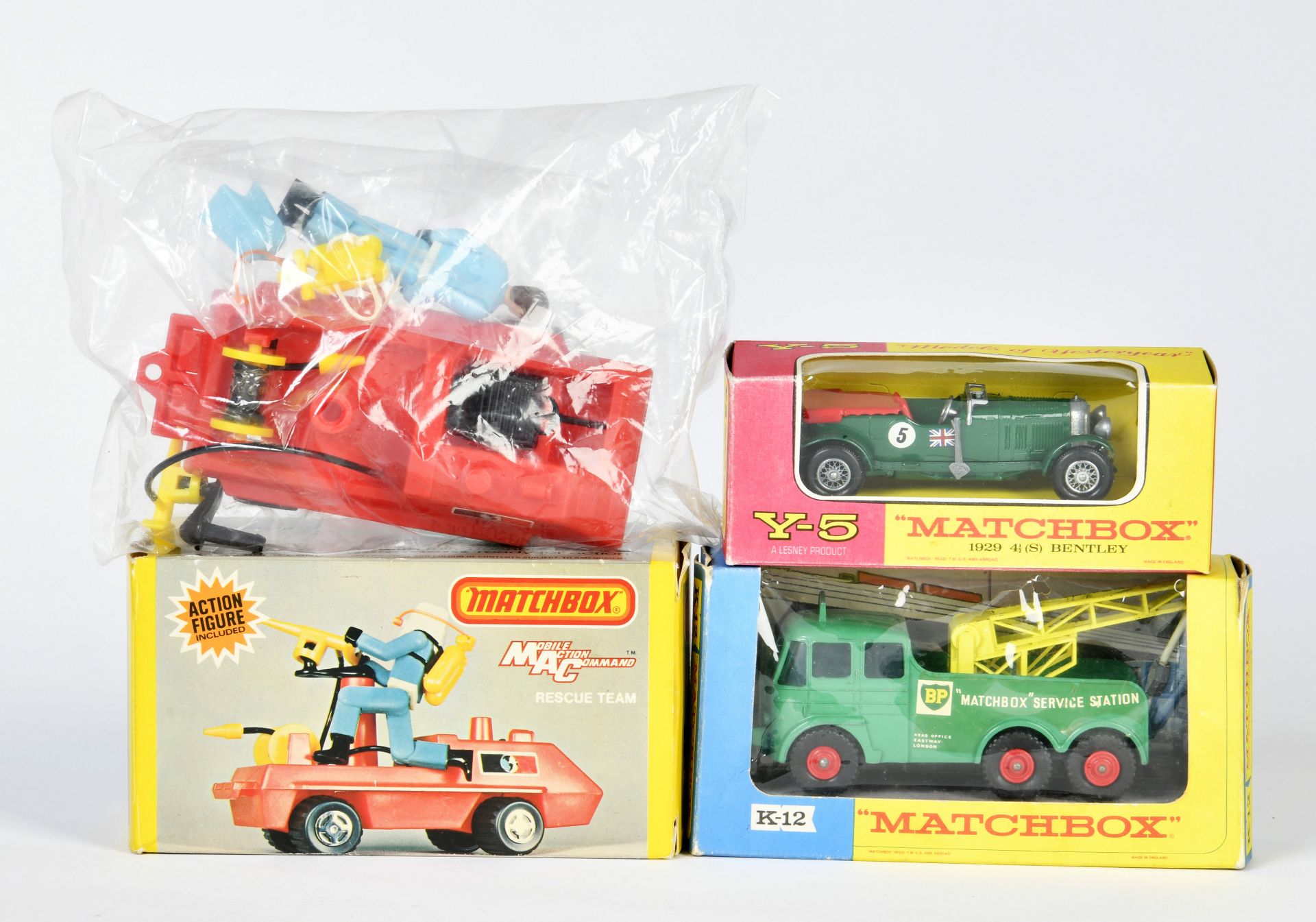 Matchbox, 3 models, England, diecast, box, C 1-2