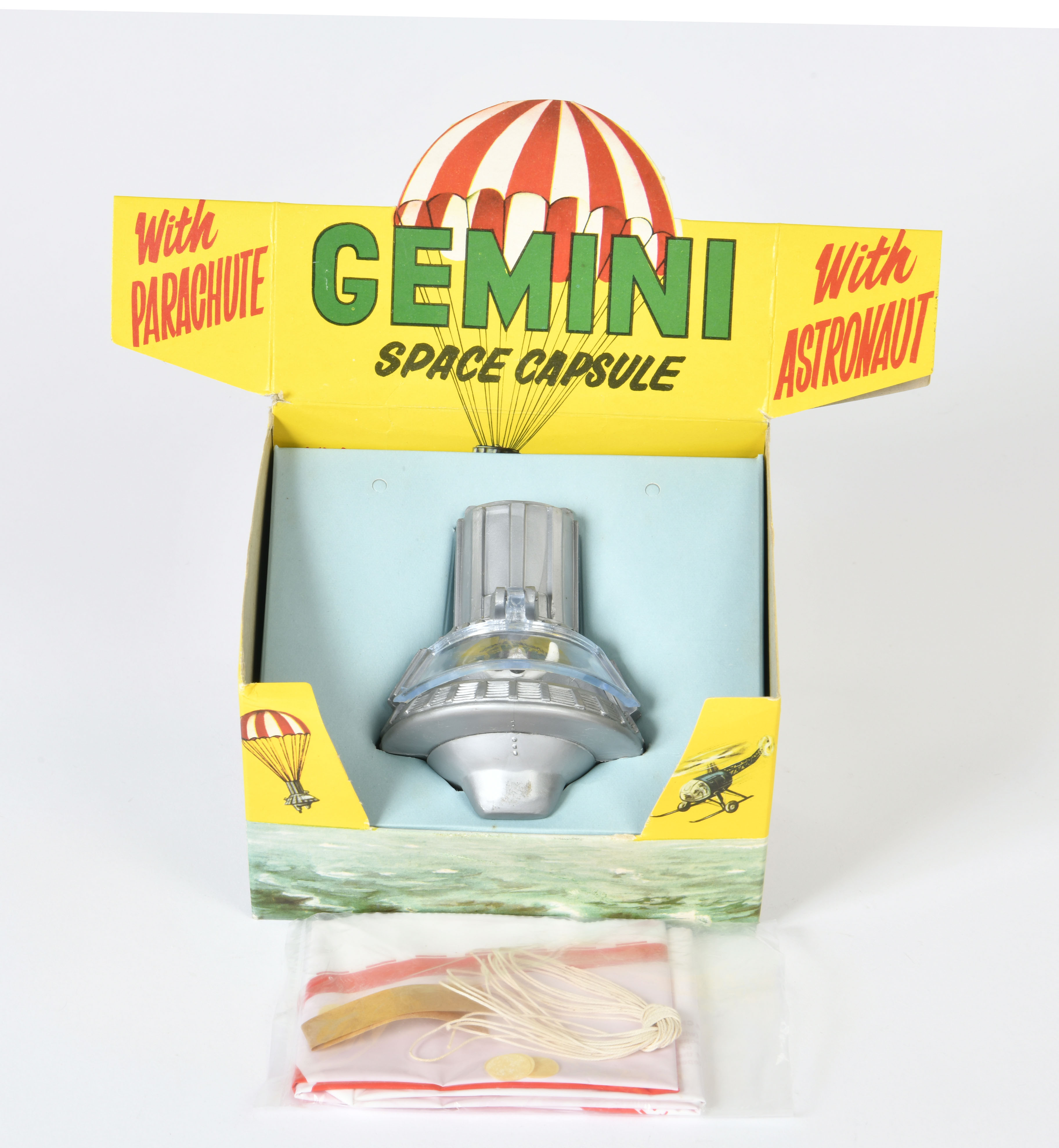 Lonestar, Gemini Space Capsule with parachute and astronaut, England, 10 cm, plastic, box, C 1-