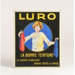 Luro La Bonne Teinture, Blechschild