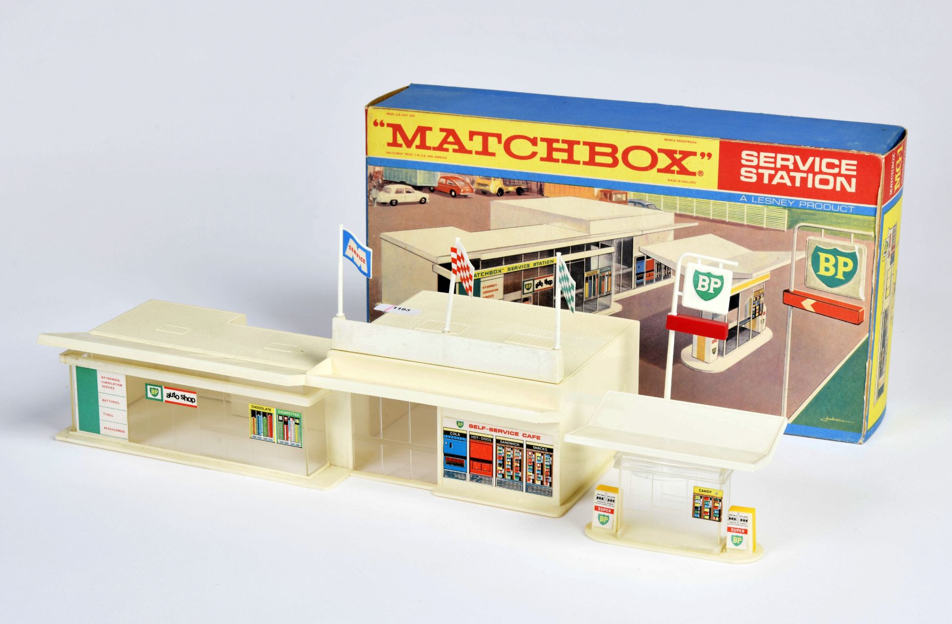 Matchbox, BP Service Station, England, plastic, box, C 1