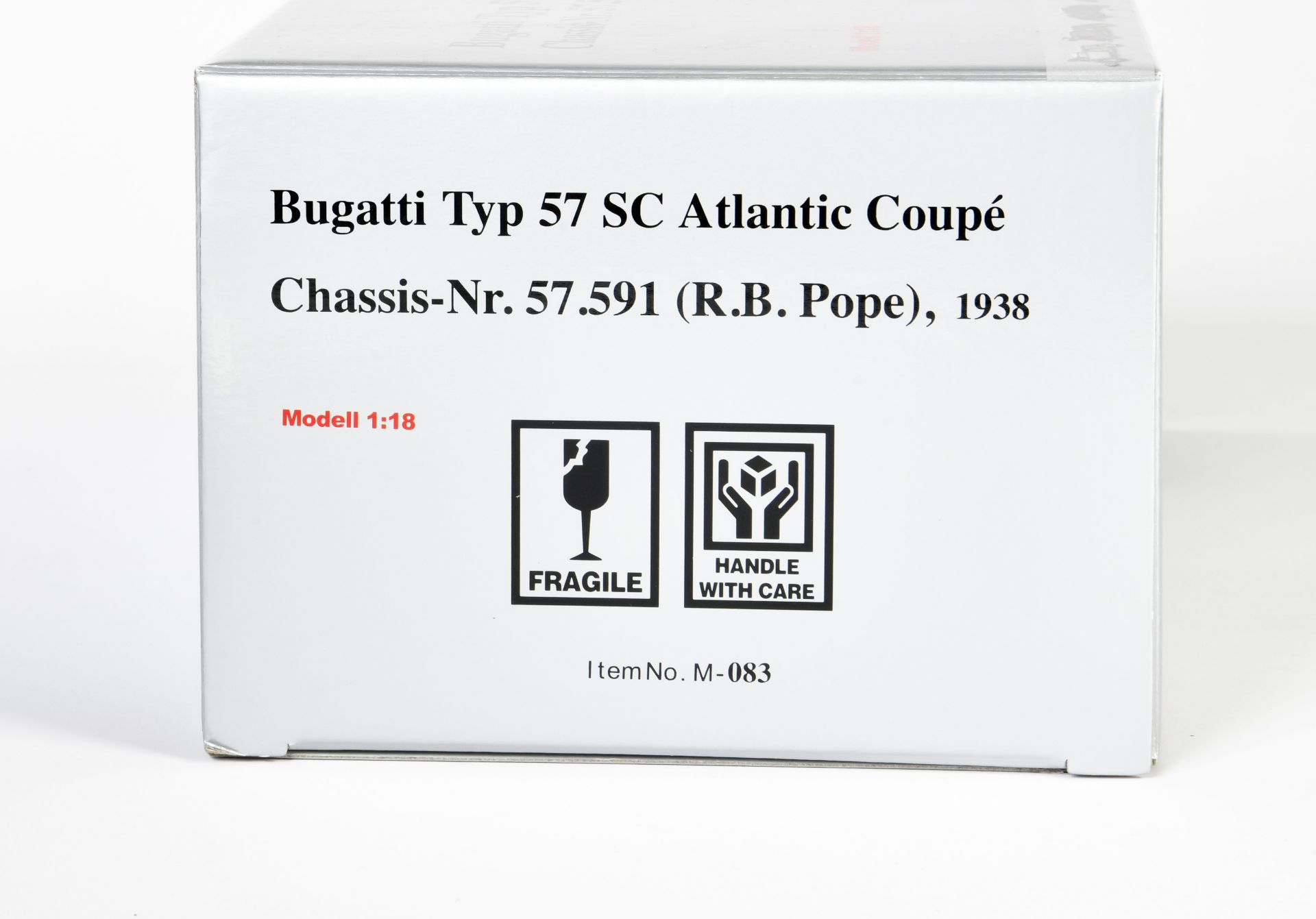 CMC, Bugatti Typ 57 SC Atlantic Coupe, 1938, 1:18, box, C 1 - Image 2 of 2