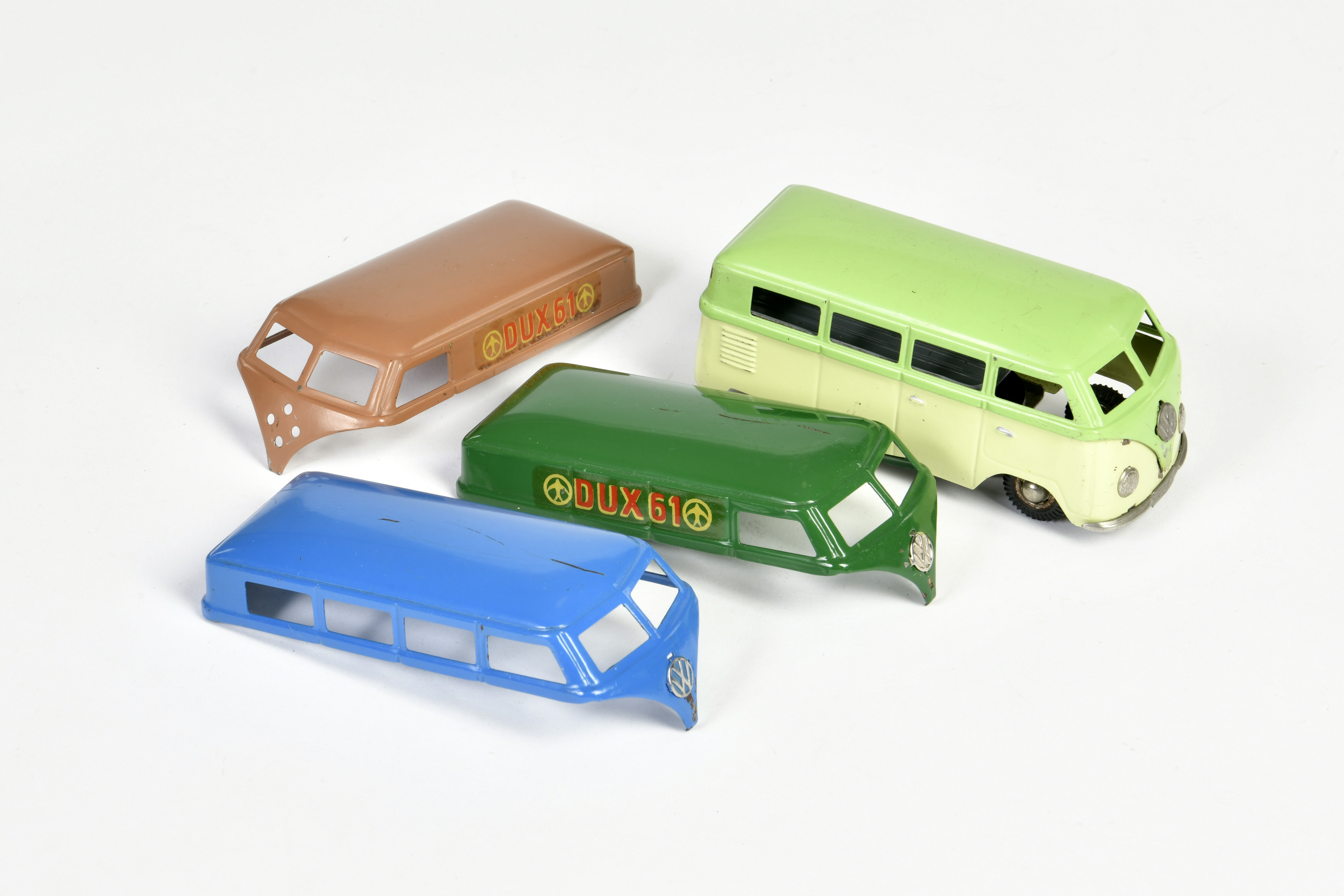 Dux, VW bus set, Germany, tin, cw ok, paint d., C 2