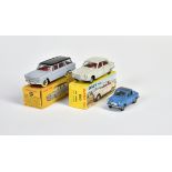 Dinky Toys, Fiat 1800, Peugeot 204, Vespa 2 CV