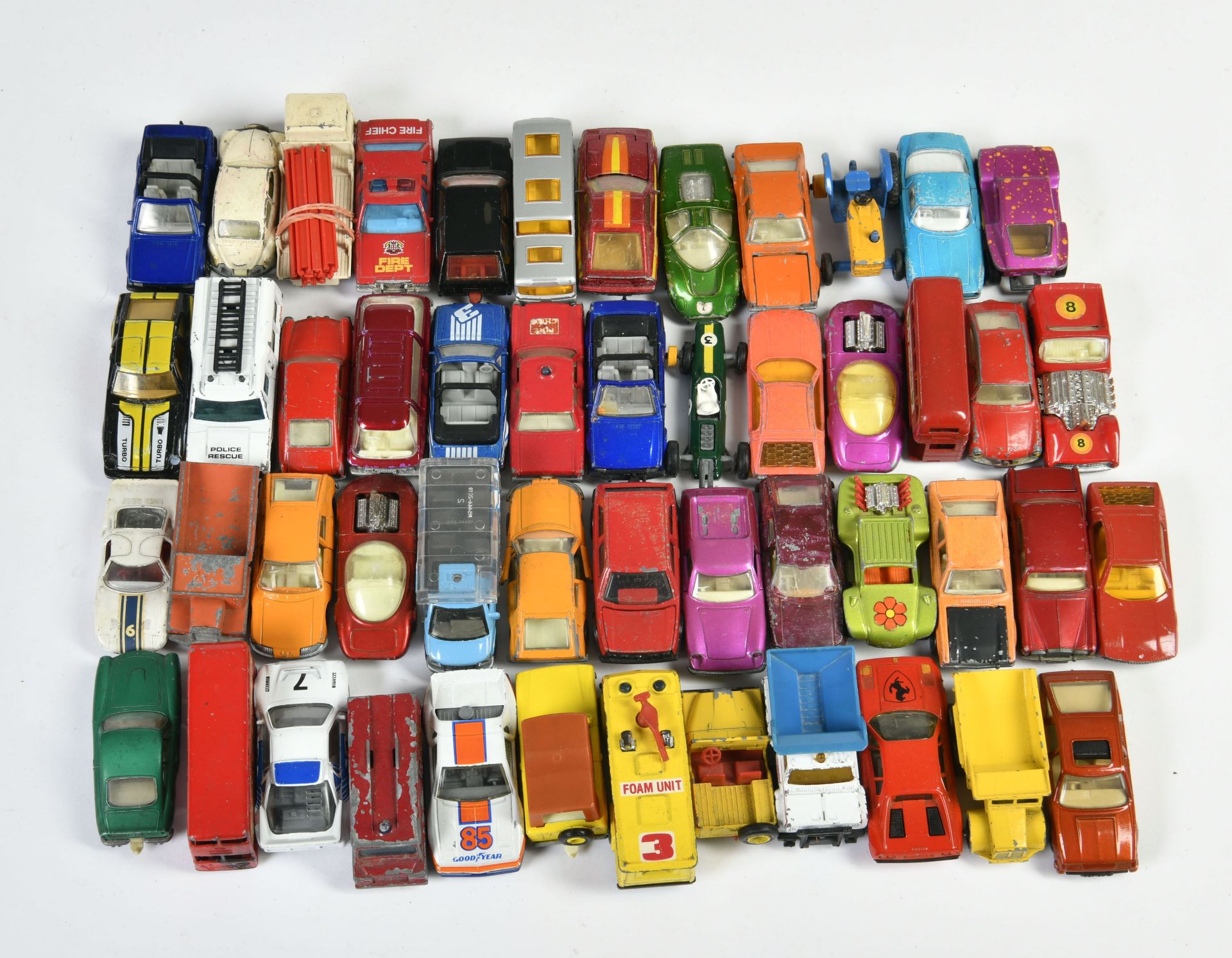 Matchbox, 58 models, England, diecast, mostly defects