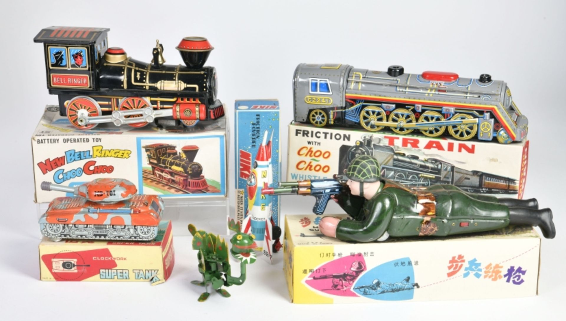 Bundle tin toys, mostly Japan, mostly as new