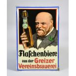 Greizer Vereinsbier, Emailleschild