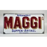 Maggi Altbewährt, Emailleschild