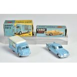 Corgi Toys, Karrier Bantam Dairy Produce Van 435 & Studebaker Golden Hawk 211