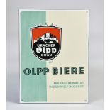 Uracher Olpp Bräu, Emailleschild