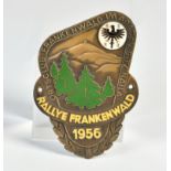 Plakette, Rallye Frankenwald 1956