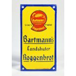 Bartmann's Landshuter Roggenbrot, Emaille-Türschild