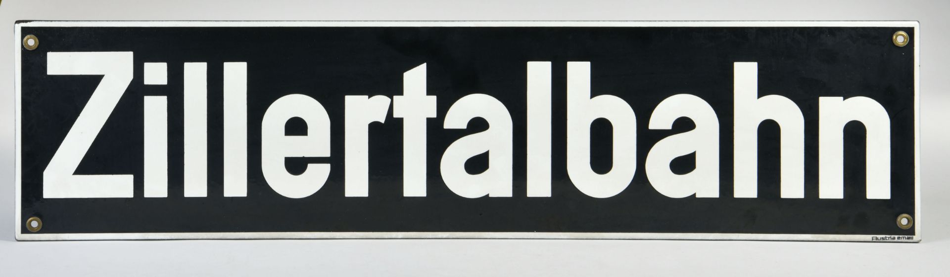 Emailleschild Zillertalbahn (Austria Email)