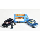 Corgi Toys, Austin Mini Van, Smith's Karrier Van & Mini Cooper