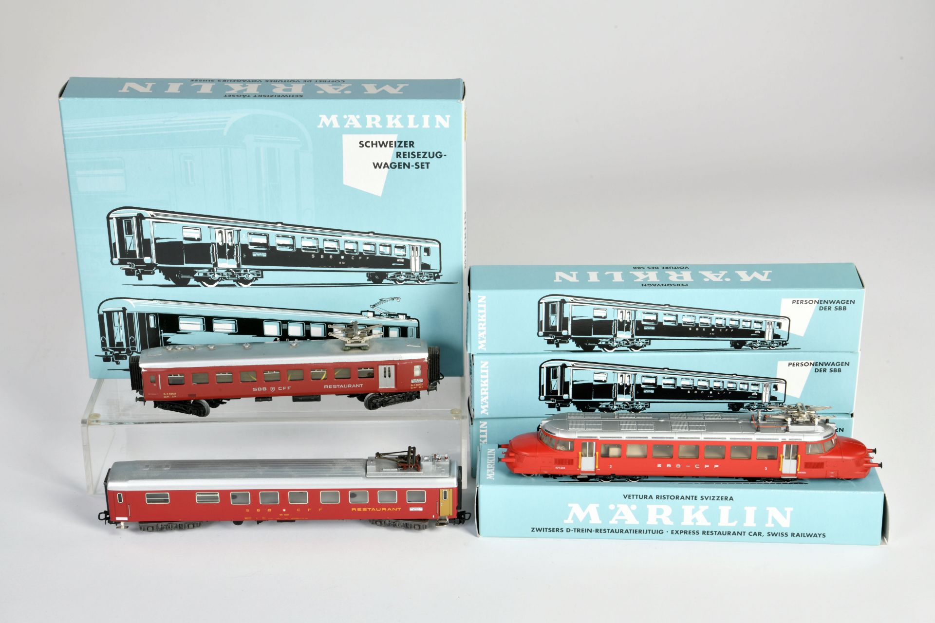 Märklin, Triebwagen SBB, Speisewagen, Wagenset 40661, H0