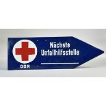 Unfallhilfsstelle DDR, Emailleschild